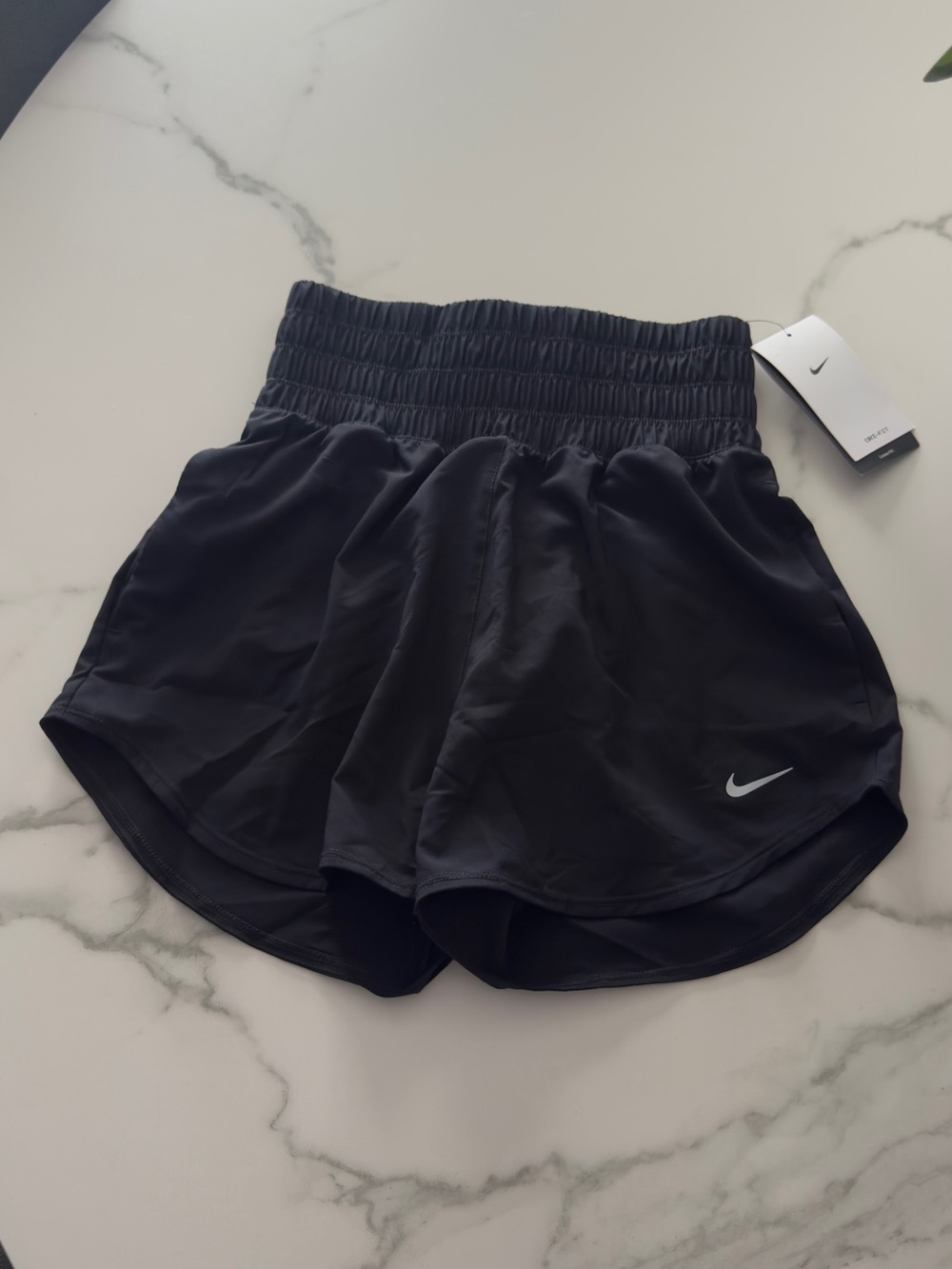 Nike Women's Black Athletic Running Shorts with Elastic Waistband